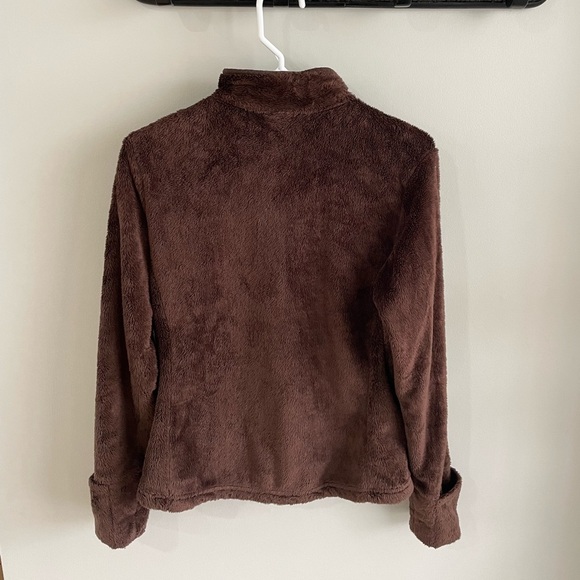 The North Face Women's AP4C Glacier Fleece 1/4 Zip Jacket - Brown - Small - Picture 5 of 10